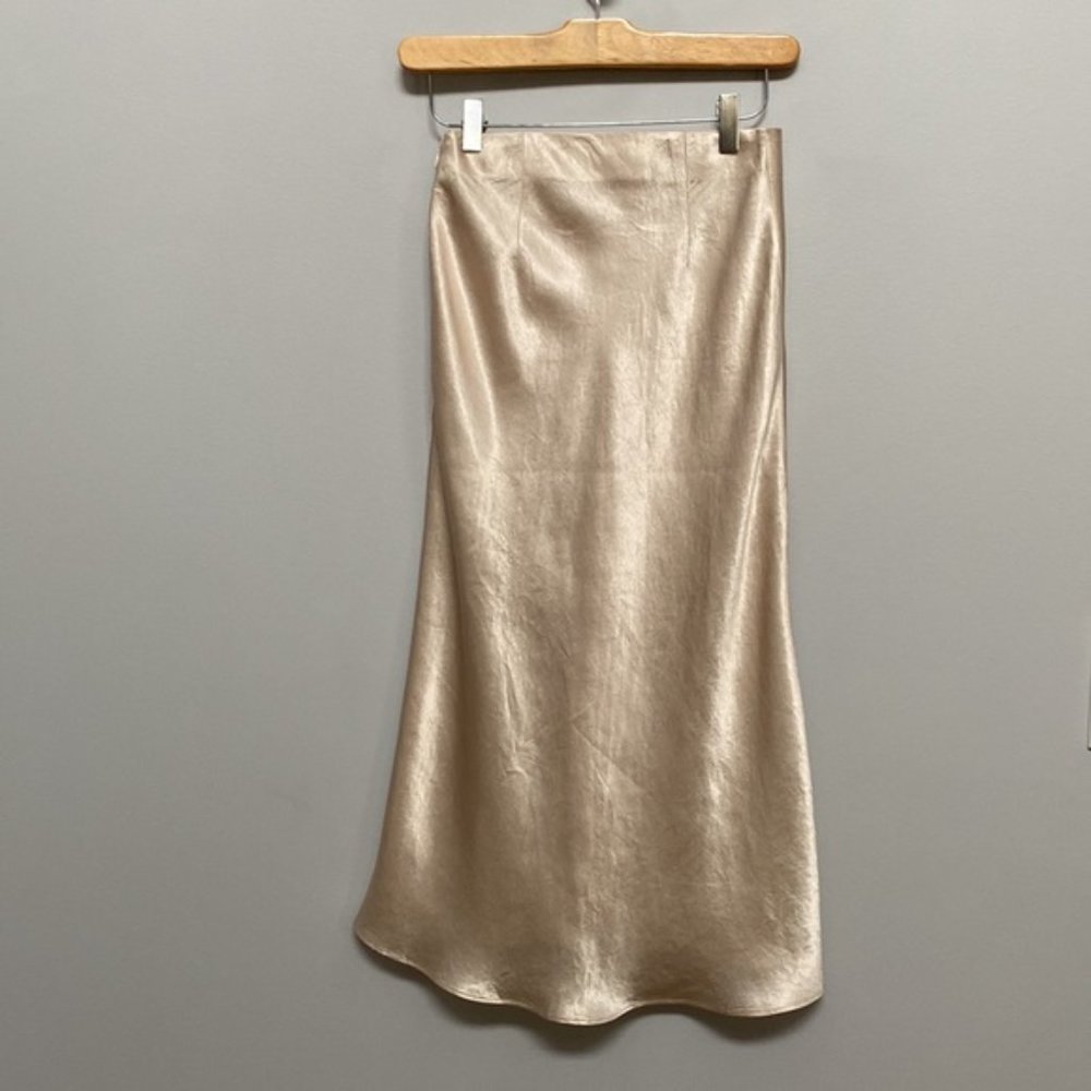 ❗️SOLD❗️Babaton Satin Slip Midi Skirt Size 2 - Picture 7 of 8